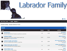 Tablet Screenshot of labradorfamily.com